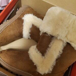 Style & Co. Brown and Cream Winter Boots